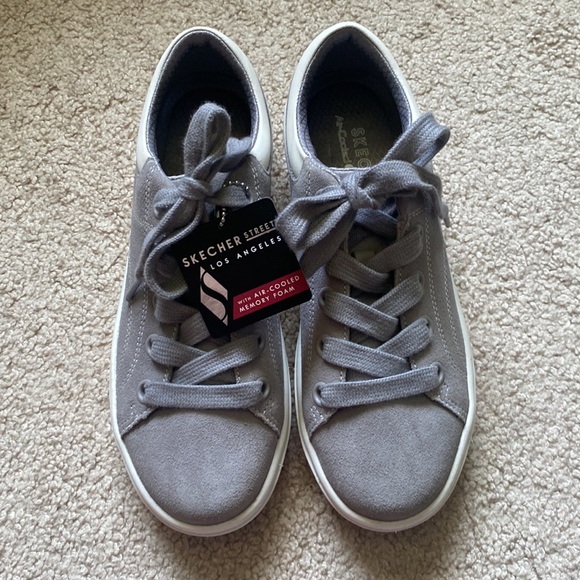 NWT Grey Sketches Street Los Angeles Lace Up Oxford Platform Sneakers Size 6 - Picture 4 of 10